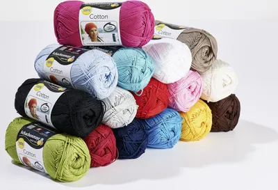 Produktbild von Schachenmayr Strickgarn „Baumwolle“, Blau, 100g-Knäuel, 100% Baumwolle, Lauflänge ca. 250 m