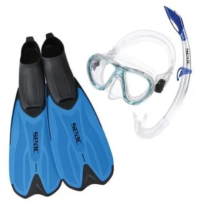 Produktbild von Seac Schnorchelset Tris Spinta Blue