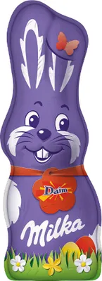 Obrázek produktu pro Milka Schmunzelhase Daim z hladké alpské mléčné čokolády 45g