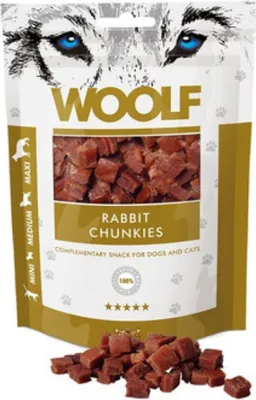 Obrázok produktu pre WOOLF pochoutka králičie chunkies 100g