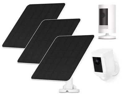 Obrázek produktu pro Solární panel pro kamerový systém, 5 W, kabel 3 metry, 3 kusy