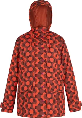 Produktbild von Regatta - "Orla Kiely" Jacke, wasserfest für Damen, Midi-Länge RG12341 (40 DE) (Rot/Gebrannte Henna)