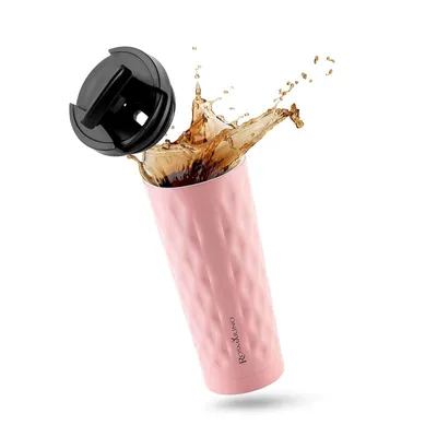 Image de Mug de voyage isotherme Rosmarino - 500 ml - 8 x 20 cm - rose