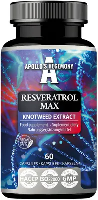 Produktbild von Resveratrol Max 500 mg - 60 Vegane Kapseln - NatĂĽrliches Antioxidans