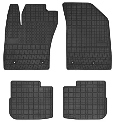 Imagen del producto de Alfombrillas de goma para Fiat Tipo II desde 2015 (hatchback) – juego de 4 piezas, negras, a medida – Wielganizator SolidPRO