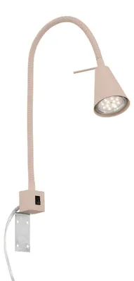 Obrázok produktu pre LED stolná lampa s vypínačom, otočná, hranatá, pätica GU10, 400 lúmenov, teplé biele svetlo, nástenná lampa, lampa na stenu, lampa na nočný stolík, lampa na posteľ, lampa na čítanie, 40,3 cm, béžová