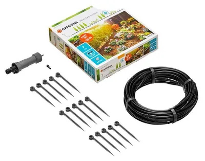 Image de Kit d'arrosage goutte-à-goutte pour rangée de plantes GARDENA 13010-20 - 15m - S