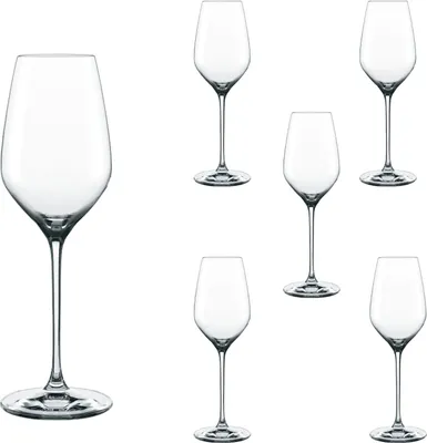 Produktbild von Spiegelau Topline Weißweinkelch, 6er Set, Weißweinglas, Weinglas, Kristallglas, 500 ml, 4190102