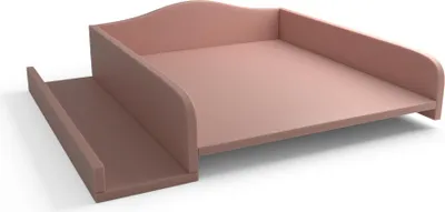 Produktbild von regalik Wickelaufsatz für Waschmaschine – Wickelauflage 60x70 cm – Laminierte Holzplatte – Rosa – 82x72x10 cm – Sicherer & Platzsparender Wickeltischaufsatz