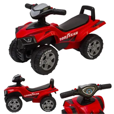 Zdjęcie produktu dla Jeździk Odpychacz Chodzik Quad W Kolorze Czerwonym