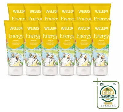 Produktbild von 12 x Weleda Aroma Shower Energy Duschegel - 200 ml - Vorratspackung - 12 Stücke