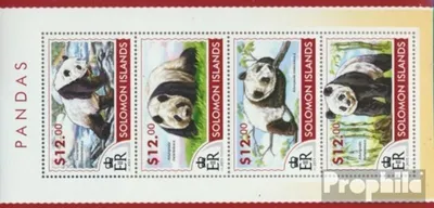 Produktbild von Briefmarken Salomoninseln 2015 Mi 3142-3145 Kleinbogen (kompl. Ausg.) postfrisch Pandas