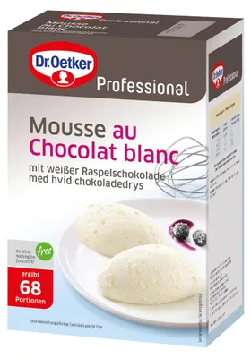 Image de Dr. Oetker 717494002 Dr. Oetker Mousse au Chocolat blanc  1,0 kg, 1 St.