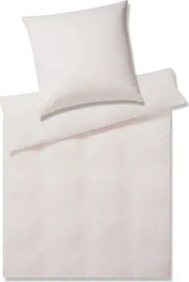 Produktbild von elegante Mako-Jersey-Kissenbezug einzeln Solid Stripe Farbe Rose Größe 70x90cm