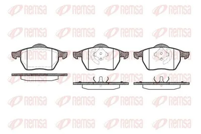 Produktbild von REMSA Bremsbeläge Satz Vorne Bremsklötze für VW Golf IV Schrägheck (1J1) 0390.20