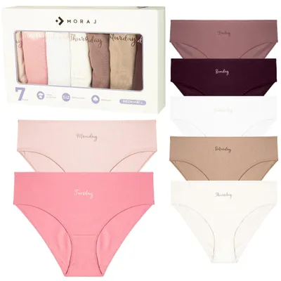 Immagine prodotto di Intimo da donna - Biancheria intima da donna taglia XL - Slip, confezione da 7 pezzi - Slip in cotone