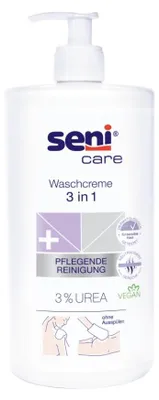 Produktbild von Seni Care Waschcreme 3 in 1 mit 3% Urea - 1000 ml  | Packung (1 l)