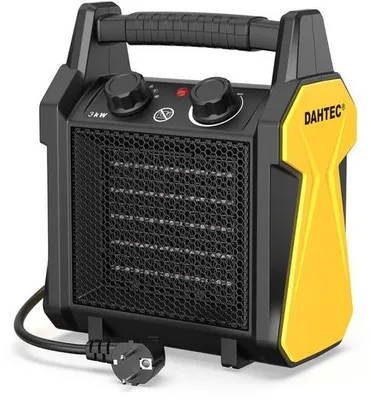 Productafbeelding van Keramische Ventilatorkachel 3000 W - Compact Zwart - Elektrisch - Voor Binnen - Draagbare Kachel
