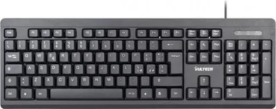 Produktbild von Vultech KEY-609, Volle Größe (100%), Kabelgebunden, USB, QWERTY, Schwarz
