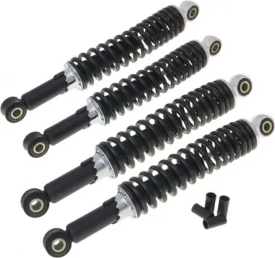 Produktbild von MEGA Tieferlegung SET 4 Simson Stossdämpfer schwarz 240mm + 260mm Schwalbe KR51