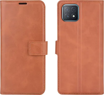 Produktbild von Mobigear Wallet  OPPO A73 5G Hülle Klapphülle Geldbörse - Braun