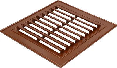 Produktbild von KOTARBAU Ventilationsgitter 14 x 14 cm zum Einschrauben aus Kunststoff Lüftungsgitter Plastik Gitter für Kamine Ventilation Braun