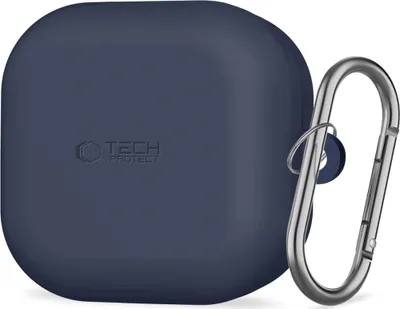 Obrázek produktu pro Ochranné pouzdro pro Galaxy Buds 4 / 4 Pro, Tech-Protect Silicone Hook, tmavě modré