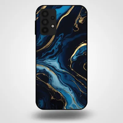 Image de Smartphonica Coque pour Samsung Galaxy A32 5G avec impression marbre - Coque arrière en TPU avec design marbre - Bleu doré