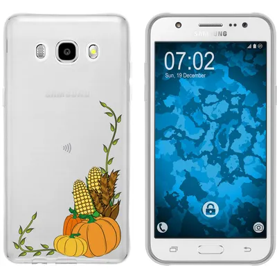 Produktbild von PhoneNatic Case kompatibel mit Samsung Galaxy J5 (2016) J510 Silikon-Hülle Herbst Erntedankfest/Thanksgiving M5