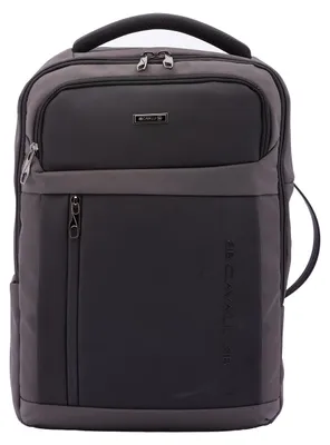 Produktbild von B Cavalli Rucksack, schwarz, aus Polyester, mit Reißverschluss, mehreren Fächern und USB-Anschluss