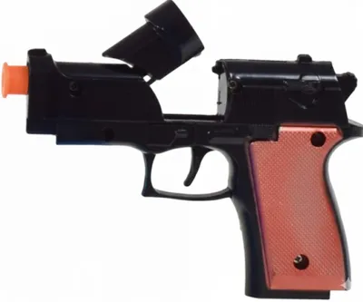 Immagine prodotto di Pistola giocattolo - Rivoltella giocattolo in metallo con innesco - set di 5, per bambini a partire dai 3 anni, caricatore a tamburo rotante, ideale per gli amanti dei gadget militari, disponibile in diversi colori