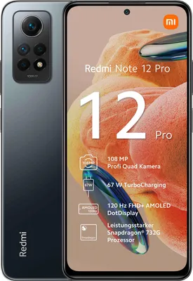 Produktbild von Xiaomi Redmi Note 12 Pro 4G 8GB RAM 256GB grafitowo-szary