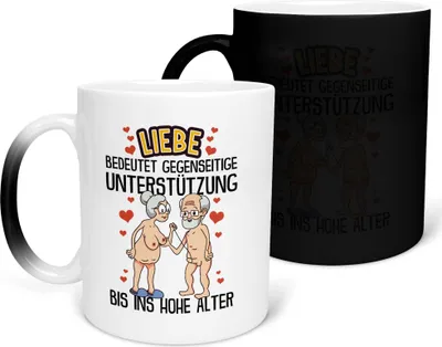 Produktbild von 22Feels Zaubertasse Paar Jahrestag Geschenk Hochzeitstag Ehefrau Ehemann Valentinstag Sie Ihn Freund Freundin Geburtstag Weihnachten Liebe Paar Geschenkidee Kaffeetasse Farbwechsel
