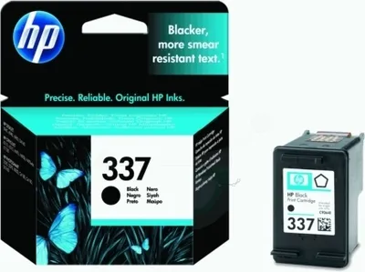 Produktbild von HP 337 Schwarz Original Druckerpatrone, Standardertrag, Schwarz, Tinte auf Pigmentbasis, 1 Stück(e), 420 Seiten