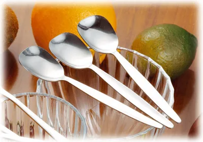 Produktbild von 12x Eislöffel MONITA 18/0 Trinklöffel, Trinkhalmlöffel