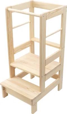 Produktbild von Lernturm Lerntower Tritthocker massives Kiefernholz