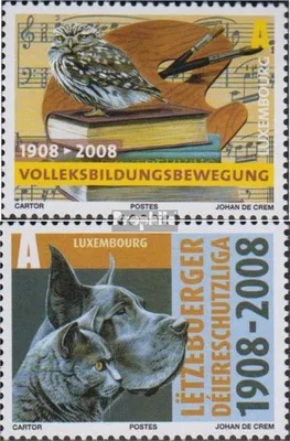 Produktbild von Briefmarken Luxemburg 2008 Mi 1786-1787 (kompl.Ausg.) postfrisch Volksbildungsverein