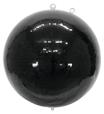 Produktbild von Spiegelkugel 50cm - schwarz - Safety - Discokugel Echtglas - 10x10mm Spiegel PROFI