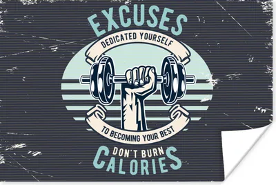 Produktbild von MuchoWow® Poster Gewichte - Sport - Retro 120x80 cm - Bilder