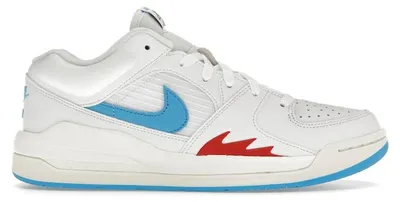 Image de Jordan Stadium 90, couleur blanche et bleu poudre foncé (pour femmes) - Pointure européenne 37,5