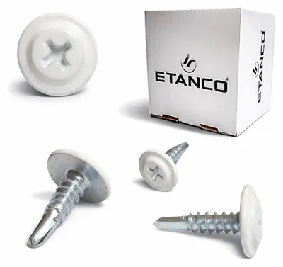 Obrázek produktu pro ETANCO GM-B samovrtné šrouby do ocelových střech, RAL 9003 signální bílá, 4,2 x 19 mm, 250 ks