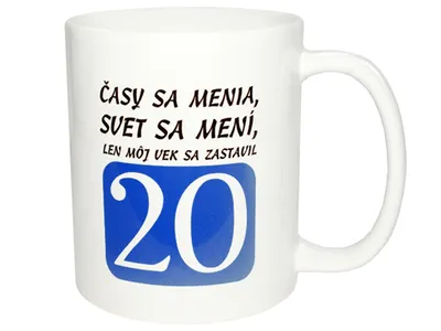 Obrázok produktu pre Hrnček pre 20 ročných