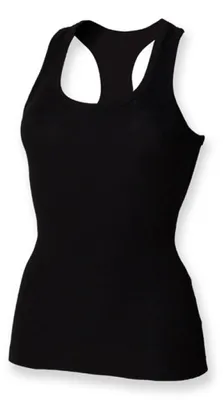 Produktbild von SF Women SK150 | Ladies Stretch Tank T-Shirt - Farbe: Black - Größe: L