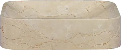 Zdjęcie produktu dla vidaXL Umywalka kremowa 40x40x10 cm marmurowa