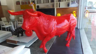 Produktbild von Designer Abstrakte Figur Moderne Figuren Dekoration Stier Garten Skulpturen Neu