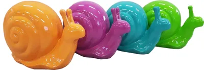 Produktbild von Deko Schnecke Figur Statue Skulptur 34cm Figuren Statuen Skulpturen Dekoration