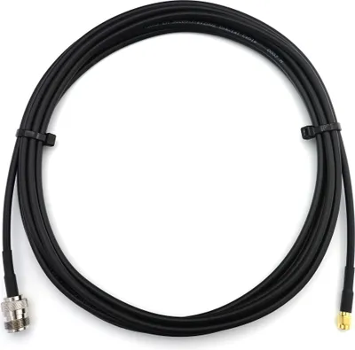 Zdjęcie produktu dla kabel koncentryczny 10m RP-SMA męski na N żeński RG58 - 10-metrowy niskostratny przedłużacz antenowy 50 Ohm - do anteny routera WiFi Bezprzewodowy modem radiowy RF WLAN