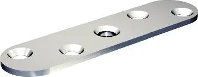 Produktbild von Platte zur Kantenbefestigung M10 MANTION - Gewindeloch - 25x100 mm - 0036