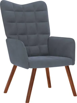 Produktbild von Relaxsessel Dunkelgrau Samt