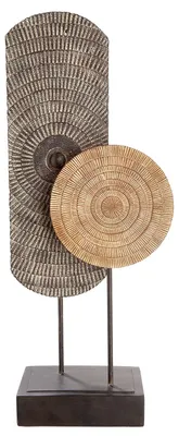 Image de Sculpture Casablanca, "Carve", résine synthétique, couleur naturelle, L. 10 cm, l. 19,5 cm, H. 47,5 cm, référence : 36997